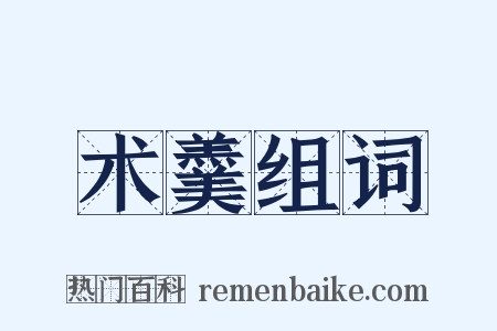 术羹组词是什么意思的图片
